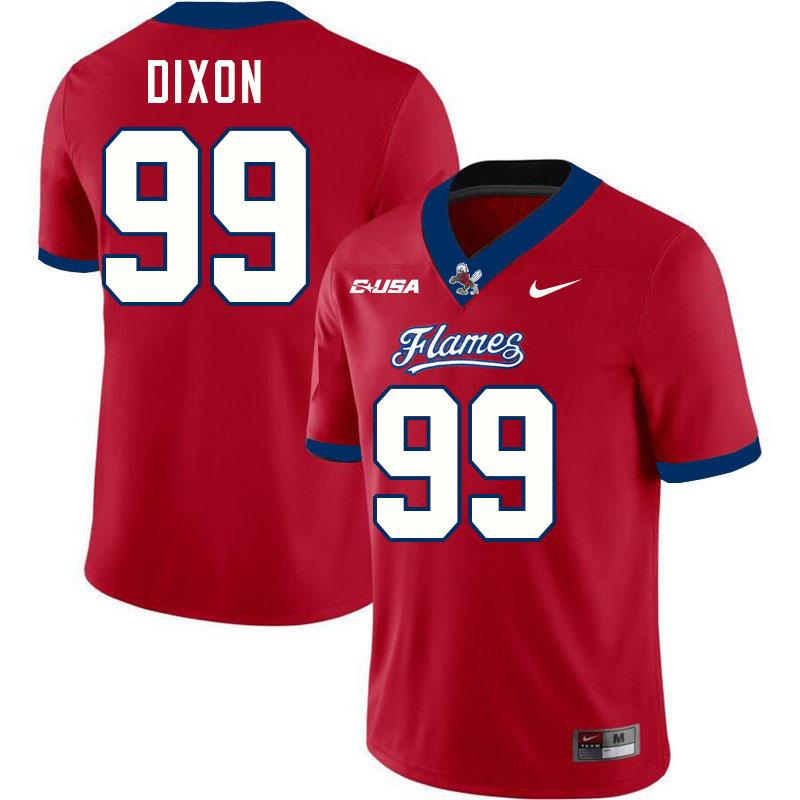 Liberty Flames #99 Bryce Dixon College Football Jerseys Stitched-Red